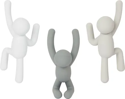 IKEA BUDDY 3/1 SET ZIDNIH VJEŠAONIKA, TAMNOSIVA/BEZ/BIJELA (2 / 13)