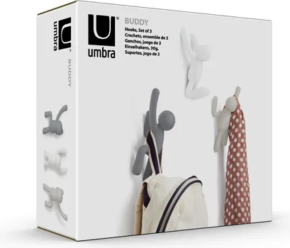 IKEA BUDDY 3/1 SET ZIDNIH VJEŠAONIKA, TAMNOSIVA/BEZ/BIJELA (9 / 13)