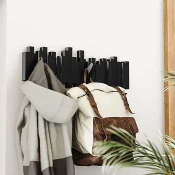IKEA STICKS ZIDNI VJEŠAONIK SA 5 KUKA, CRNA (6 / 9)