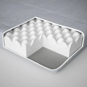 IKEA AGOTNES DUŠEK OD PJENE 80X200CM, TVRDO/SVIJETLOPLAVA (6 / 7)