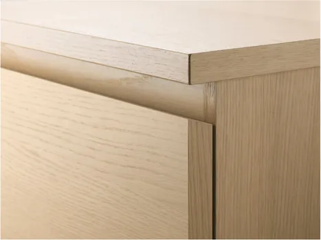 IKEA MALM NOĆNIK SA 2 FIOKE 40X48X55CM, HRASTOV FURNIR (8 / 9)