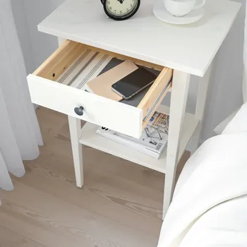 IKEA HEMNES NOĆNIK 46X35X70CM, BIJELA BAJCOVANO (4 / 6)