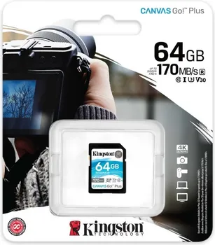 KINGSTON U3 V30 SDXC CANVAS GO PLUS 170R C10 UHS-I SDG3/64GB (3 / 4)