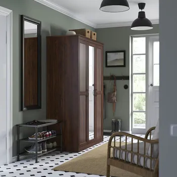 IKEA SONGESAND GARDEROBER 120X60X191CM, BRAON (5 / 5)