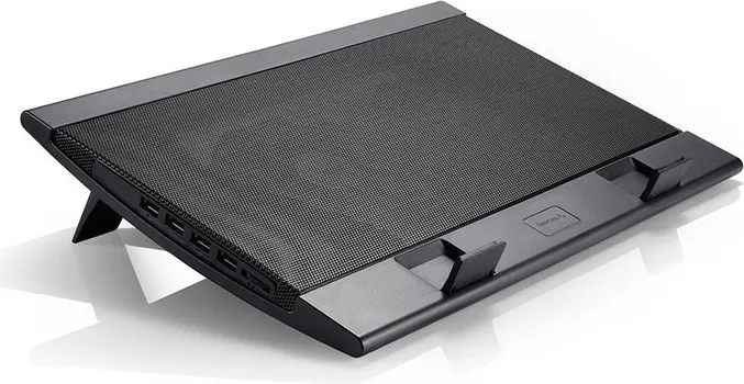 DEEPCOOL WIND PAL FS KULER ZA LAPTOP │ STABILAN DIZAJN SA ZAKRIVLJENOM BAZOM │ METALNA MREŽA I PLASTIČNA BAZA │ 2X 140MM VENTILATORA │ 2 FUNKCIONALNA MODA SA USB HUBOM (1 / 11)