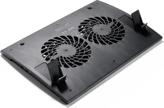 DEEPCOOL WIND PAL FS KULER ZA LAPTOP │ STABILAN DIZAJN SA ZAKRIVLJENOM BAZOM │ METALNA MREŽA I PLASTIČNA BAZA │ 2X 140MM VENTILATORA │ 2 FUNKCIONALNA MODA SA USB HUBOM (6 / 11)
