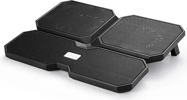 DEEPCOOL MULTI CORE X6 LAPTOP KULER │ 4 VENTILATORA │ ERGONOMSKI UGAO OD 9° │ 2 XUSB 2.0 PORTA │ PODESIVE POTPORNE NOGE (1 / 10)