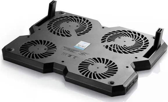 DEEPCOOL MULTI CORE X6 LAPTOP KULER │ 4 VENTILATORA │ ERGONOMSKI UGAO OD 9° │ 2 XUSB 2.0 PORTA │ PODESIVE POTPORNE NOGE (2 / 10)