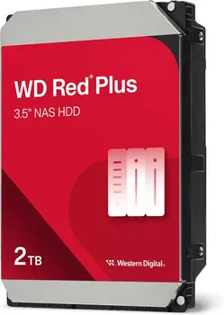WESTERN DIGITAL WD RED PLUS 2TB NAS HDD │ KAPACITET 2TB │ FORM FAKTOR 3.5-INCH │ KONEKTOR SATA │ BRZINA PRENOSA DO 175MB/S │ BRZINA DISKA 5400 RPM │ TEHNOLOGIJA SNIMANJA CMR │ VELIČINA KEŠA 64MB (1 / 1)