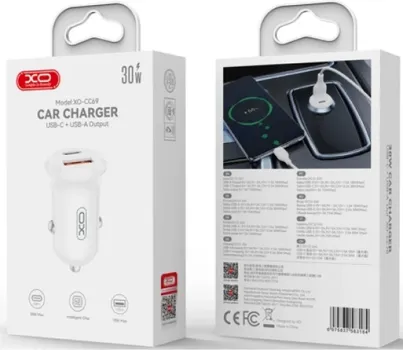 XO CC69 CAR CHARGER MINI 30W WHITE (2 / 2)