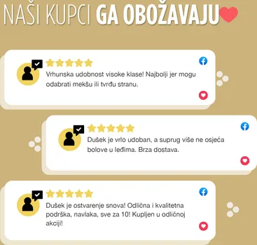 VITAPUR DUŠEK OD PJENE MEMOSILVER 18+2 MEMORY (20 / 20)