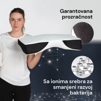 VITAPUR ANATOMSKI JASTUK PROTIV HRKANJA MEMOSILVER IONITY - 57X34 CM (10 / 14)