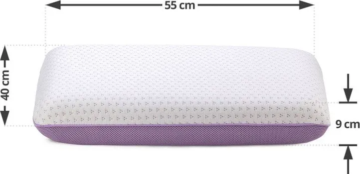 VITAPUR KLASIČNI JASTUK OD MEMORIJSKE PJENE LAVENDER MEMORY - 40X55 CM (3 / 18)