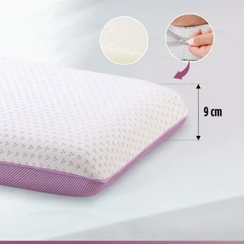 VITAPUR KLASIČNI JASTUK OD MEMORIJSKE PJENE LAVENDER MEMORY - 40X55 CM (14 / 18)