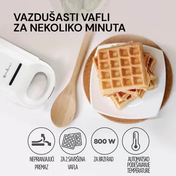 ROSMARINO APARAT ZA BELGIJSKE VAFLE INFINITY II, 800W (9 / 14)