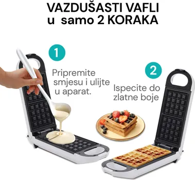 ROSMARINO APARAT ZA BELGIJSKE VAFLE INFINITY II, 800W (12 / 14)