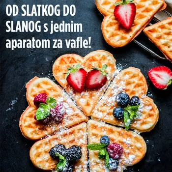 ROSMARINO APARAT ZA VAFLE INFINITY HEART, 1000W (11 / 13)