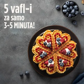 ROSMARINO APARAT ZA VAFLE INFINITY HEART, 1000W (13 / 13)