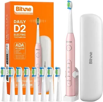 BITVAE TOOTHBRUSH D2 PINK WITH TRAVEL CASE BITVAE TOOTHBRUSH D2 PINK WITH TRAVEL CASE (1 / 1)