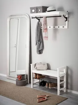 IKEA HEMNES KLUPA SA ORMARIĆEM ZA OBUĆU, BIJELA 85*32*65CM (4 / 6)