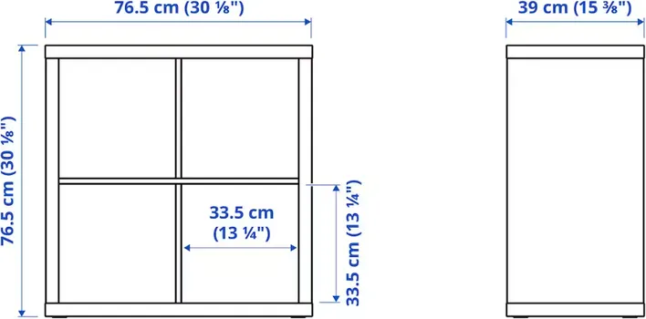 IKEA KALLAX SPOJENA POLICA BIJELA 77*77CM