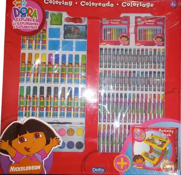 PLASTIČNA KLUPA SA SETOM ZA BOJANJE DORA (1 / 3)