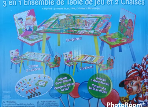 DRVENI SET STO I STOLICE CANDY LAND (1 / 2)