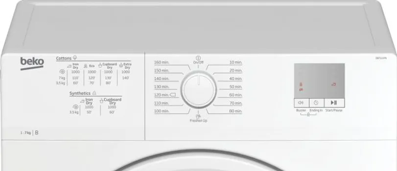 BEKO DF 7111 PAW 7 KG, KONDEZACIONA / 15 PROGRAMA / B EN. KLASA (3 / 8)