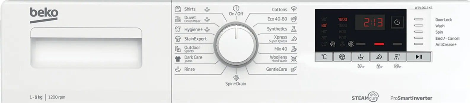 BEKO WTV 9612 XS 1200RPM / 9 KG (7 / 8)