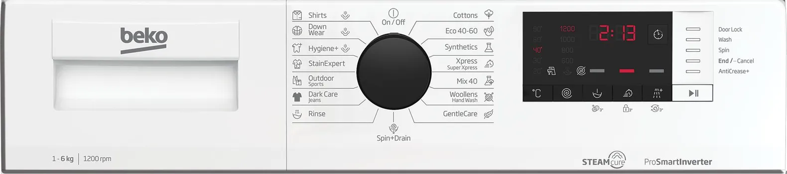 BEKO WUE 6612 DBA [6KG / 1200RPM] (10 / 13)