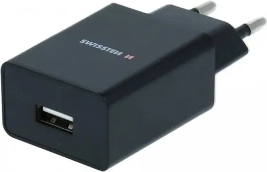SWISSTEN TRAVEL CHARGER SMART IC SWISSTEN TRAVEL CHARGER SMART IC WITH 1X USB 1A, DATA CABLE USB/LIGHTNING , DUŽINA 1.2M , BLACK (1 / 1)