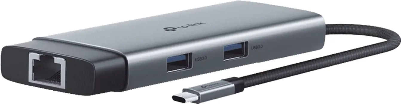 TP-LINK UH6120C USB TYPE-C 6-PORT HUB, 1 X USB-C CONNECTOR,1 X HDMI 4K 60HZ PORT,1 X USB-C PD 100W PORT,1 X RJ45 1000MBPS PORT,2 X USB-A 3.0 PORTS,1 X USB-C 3.0 PORT, PLUG AND PLAY, SELF-STORAGE FOR CONNECTOR, FAST HEAT DISSIPATION, FLEXIBLE AND DURABLE (1 / 1)