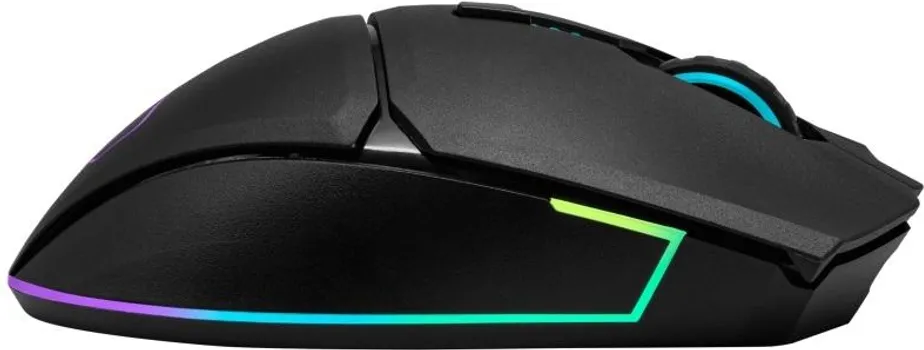 COOLER MASTER MM831 HYBRID 92670 MM831 HYBRID MIŠ POVEZIVOST: BEŽIČNI FREKVENTNI OPSEG: 2.4GHZ INTERFEJS: BLUETOOTH TIP SENZORA: PIXART PAW 3335 REZOLUCIJA: 1.200 DPI (3 / 4)