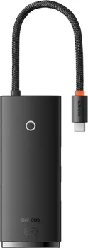 BASEUS WKQX050001 102533 BASEUS LITE SERIES HUB 6W1 USB-C TO 2X USB 3.0 + USB-C + HDMI + SD/TF (BLACK) (3 / 3)