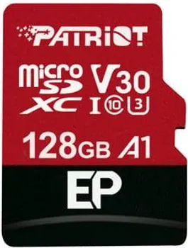 PATRIOT PEF128GEP31MCX 130185 PATRIOT MEMORY CARD 128GB MICROSDXC V30 U3 EP SERIES, 4K RECORDING, UHS-I / V30 / A1 / U3 / KLASA 10, MAKSIMALNA BRZINA PISANJA: 80 MB/S (1 / 2)