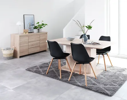 JYSK TRPEZARIJSKI STO BIRKELSE 90X160/200 CM HRAST (2 / 6)