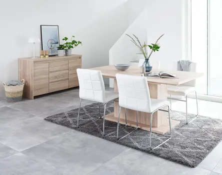 JYSK TRPEZARIJSKI STO BIRKELSE 90X160/200 CM HRAST (3 / 6)