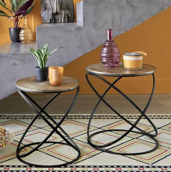 ATMOSPHERA SET STOČIĆA ETNIK FI 34X38.5/40X45CM 2/1 BOJA ZLATA/CRNI ATMOSPHERA (5 / 5)