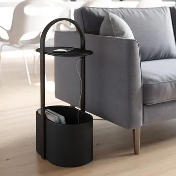 IKEA BELLWOOD POMOĆNI STOČIĆ, CRNA/TAMNO DRVO (8 / 11)