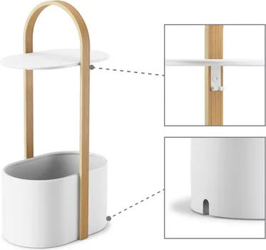 IKEA BELLWOOD POMOĆNI STO, BIJELA/SVIJETLO DRVO (8 / 9)