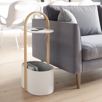 IKEA BELLWOOD POMOĆNI STO, BIJELA/SVIJETLO DRVO (9 / 9)