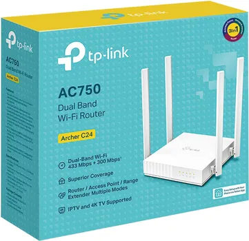 TP-LINK ARCHER C24 AC750 -BAND WI-FI RUTER/AP/R (3 / 4)