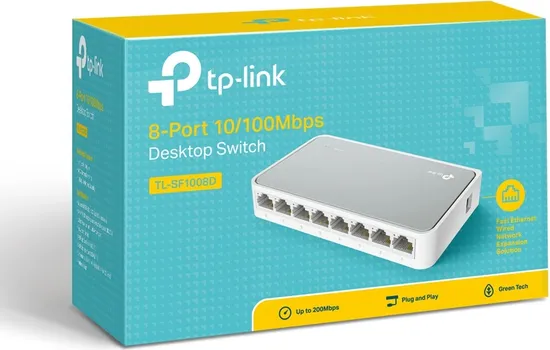 TP-LINK TL-SF1008D 8-PORT 10/100MBPS DESKTOP SWITCH (17 / 21)