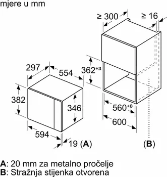 BOSCH BFL523MS0 SERIJA 4, UGRADNA MIKROTALASNA RERNA (8 / 12)
