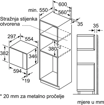 BOSCH BFL523MS0 SERIJA 4, UGRADNA MIKROTALASNA RERNA (9 / 12)
