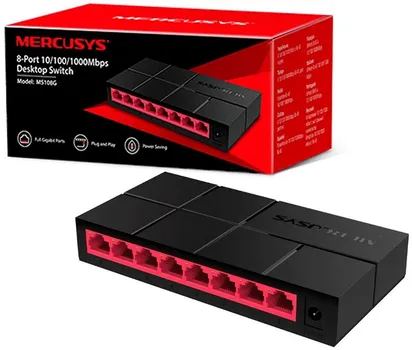 MERCUSYS MS108G DESKTOP SWITCH 8-PORT 10/100/1000 (5 / 7)