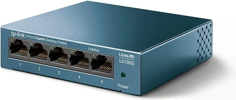 TP-LINK LS105G 5-PORT DESKTOP/WALLMOUNT GIGABIT ETHERNET SWITCH (4 / 6)