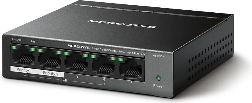 MERCUSYS MS105G GIGABIT DESKTOP SWITCH 5-PORT (6 / 13)