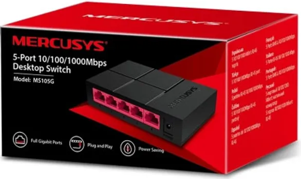 MERCUSYS MS105G GIGABIT DESKTOP SWITCH 5-PORT (13 / 19)