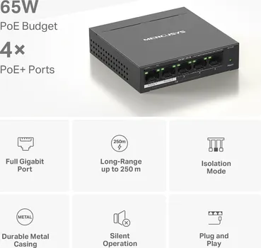 MERCUSYS MS105G GIGABIT DESKTOP SWITCH 5-PORT (11 / 13)